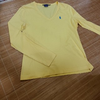 ラルフローレン(Ralph Lauren)のラルフローレンスポーツ黄色ロングTシャツM(シャツ/ブラウス(長袖/七分))