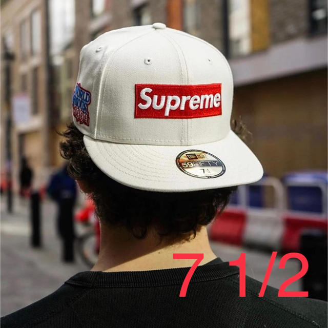 高質で安価 Box Famous Supreme☆World New 1/2☆白 Era☆7 キャップ