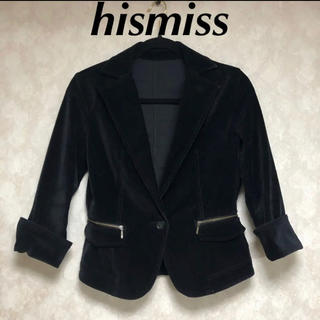 ヒズミス(his miss)のベロアジャケットヒズミス　hismiss(テーラードジャケット)