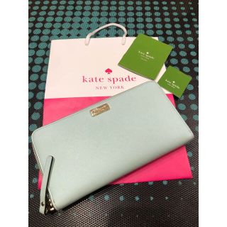 ケイトスペードニューヨーク(kate spade new york)のケイトスペード　kate spade　 ラウンドファスナー 長財布 レザー(財布)