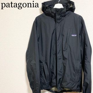 パタゴニア(patagonia)のnick's様専用【訳あり】パタゴニア エコレインシェルジャケット メンズM 黒(ナイロンジャケット)