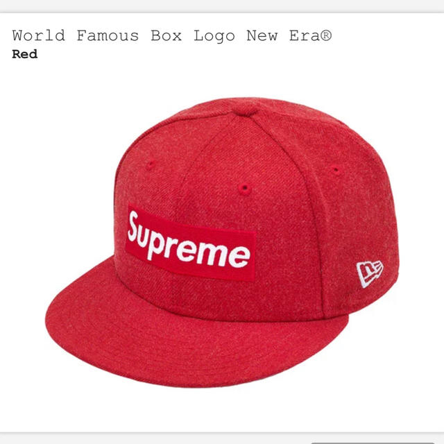 Supreme(シュプリーム)のSupreme World Famous BoxLogo New Era Red メンズの帽子(キャップ)の商品写真