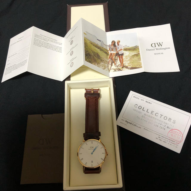 Daniel Wellington 時計 日付表示 青針