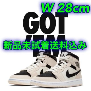 ナイキ(NIKE)のNIKE JORDAN１MID Guava Ice ウイメンズ  28cm(スニーカー)