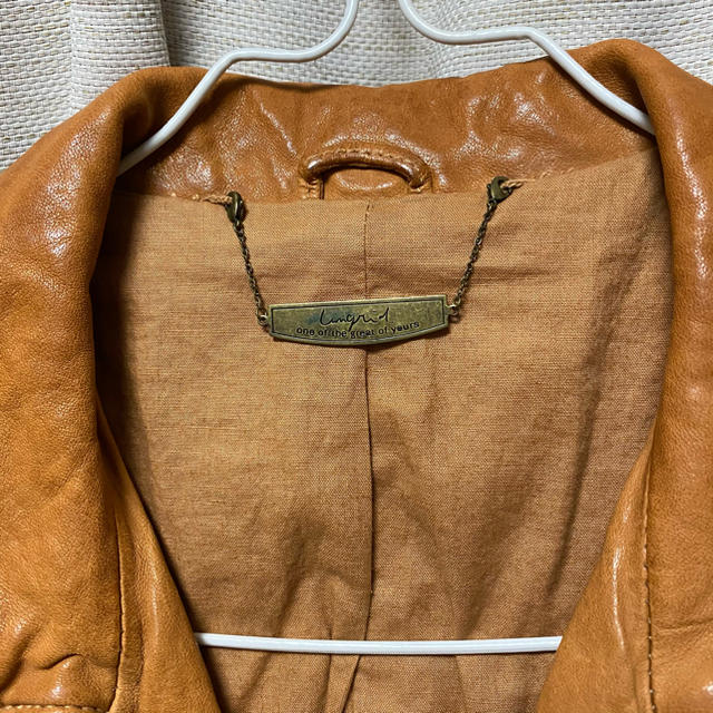Ungrid(アングリッド)のUngrid 本革ジャケット レディースのジャケット/アウター(ライダースジャケット)の商品写真