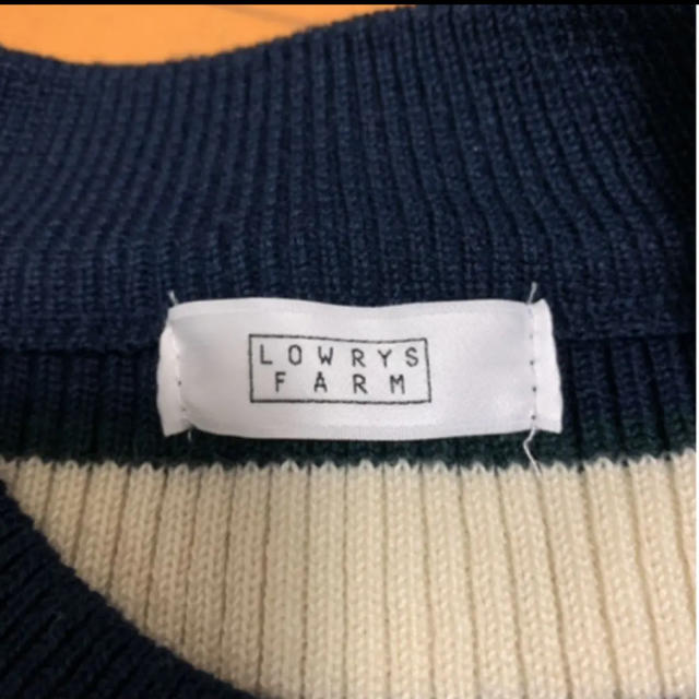 LOWRYS FARM(ローリーズファーム)のローリーズファーム　ボーダーリブニット レディースのトップス(ニット/セーター)の商品写真