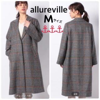 アルアバイル☆allureville☆グレンチェックテーラードコート