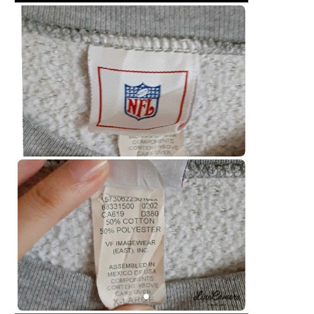 Vintage 古着 USA製【NFL】 パッカーズ　スウェット　グレー メンズのトップス(スウェット)の商品写真