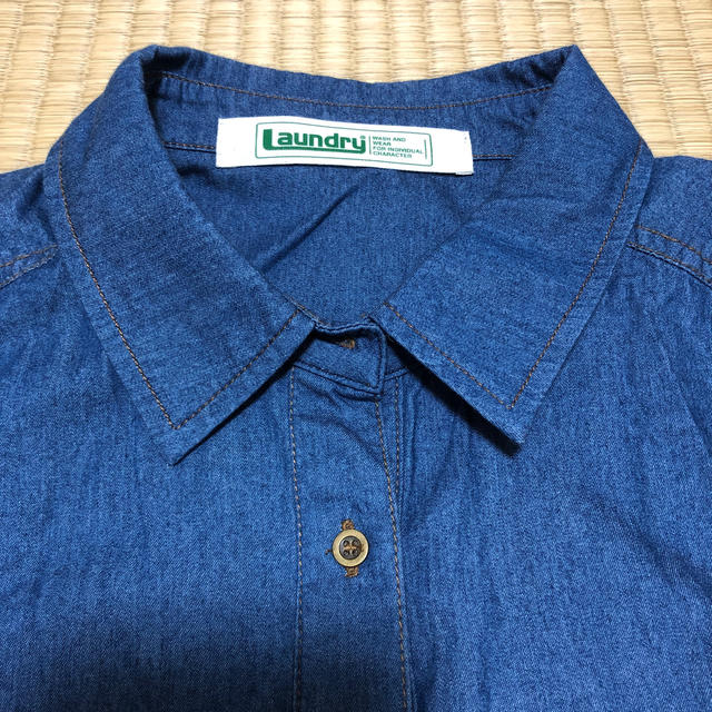 LAUNDRY(ランドリー)のLaundry ランドリー ★デニム風　ロングシャツ レディースのトップス(シャツ/ブラウス(長袖/七分))の商品写真