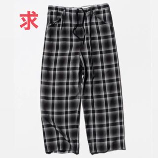 サンシー(SUNSEA)のsunsea 19ss SHADOW CHECK SHIMBO PANTS(スラックス)