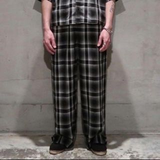 sunsea 19ss SHADOW CHECK SHIMBO PANTS