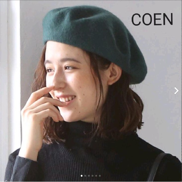 coen(コーエン)のセール価格!!COEN ウールベレー レディースの帽子(ハンチング/ベレー帽)の商品写真