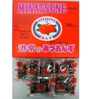 送料一律 駄菓子 箱なし 港常 みつあんず × 30袋(菓子/デザート)