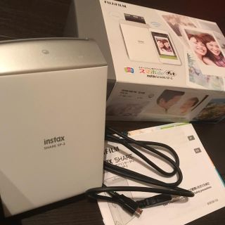 フジフイルム(富士フイルム)のinstax SHARE SP-2 スマホdeチェキ2 シルバー(フィルムカメラ)