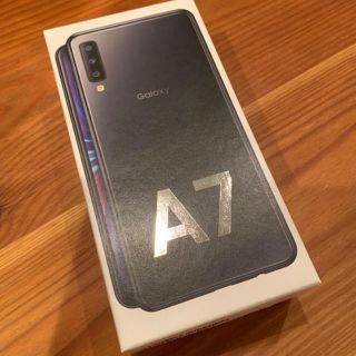 ギャラクシー(Galaxy)のgalaxy A7 ブラック 64GB 楽天モバイル(スマートフォン本体)