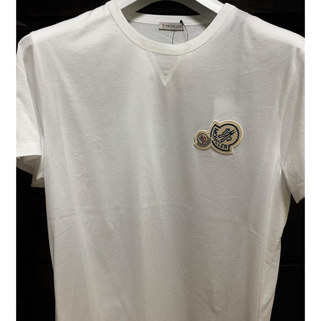 MONCLER(モンクレール)の値下げ　MONCLER Tシャツ　Wロゴ　新品　本物 メンズのトップス(Tシャツ/カットソー(半袖/袖なし))の商品写真