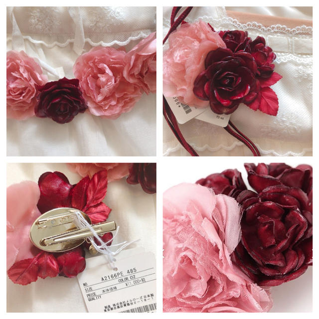 新品】PINKHOUSE コサージュ ネックレス バラコサージュベルト 2点 新品】PINKHOUSE コサージュ ネックレス バラコサージュベルト 2点