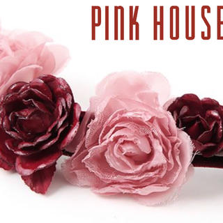ピンクハウス(PINK HOUSE)の【新品】PINKHOUSE コサージュ ネックレス バラコサージュベルト 2点(ブローチ/コサージュ)