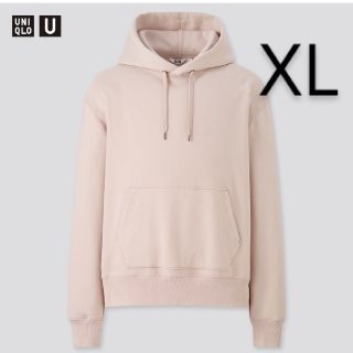 ユニクロ(UNIQLO)のUNIQLO U　スウェットプルパーカ　ピンク　XL(パーカー)