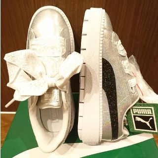 プーマ(PUMA)のPUMA プーマ 厚底 PLATFORM HEART GLITTER(スニーカー)