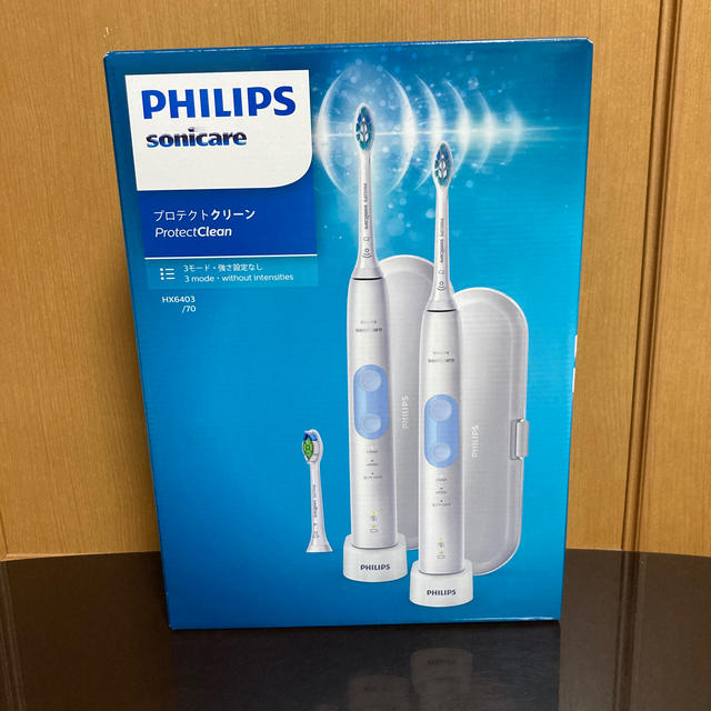 PHILIPS(フィリップス)のフィリップス ソニッケアー 電動歯ブラシ HX6403/70 2本セット スマホ/家電/カメラの美容/健康(電動歯ブラシ)の商品写真