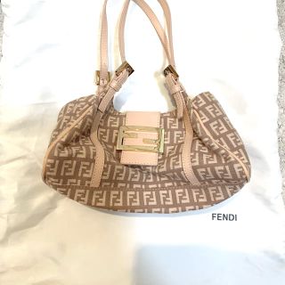 フェンディ(FENDI)のFENDI ズッキーノ　ハンドバッグ　キャンバス(ハンドバッグ)