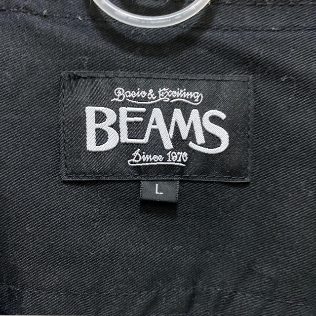BEAMS(ビームス)の最終！BEAMS  ニュースタンダード　ノーカラージャケット　サイズL ブラック メンズのジャケット/アウター(ノーカラージャケット)の商品写真