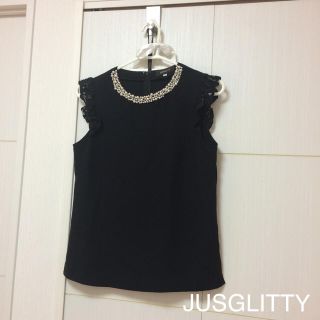 ジャスグリッティー(JUSGLITTY)のジャス♡ビジュートップス♡(シャツ/ブラウス(半袖/袖なし))