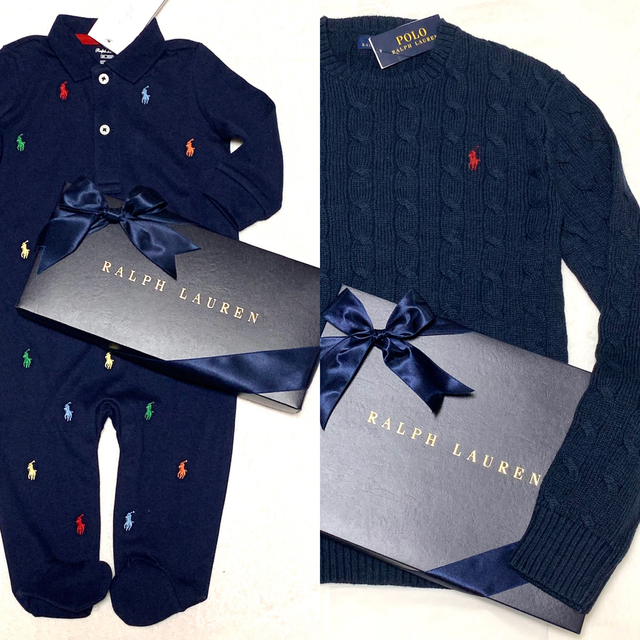 Ralph Lauren(ラルフローレン)の＊なみそら様 専用＊ 新品 ラルフローレン おまとめ 2点 キッズ/ベビー/マタニティのベビー服(~85cm)(ロンパース)の商品写真