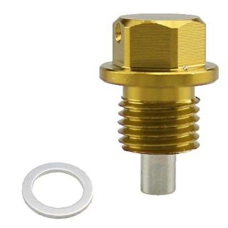 ドレンボルト 金 M12×1.5 強力マグネット付 アルミCNC 車 バイク用(その他)