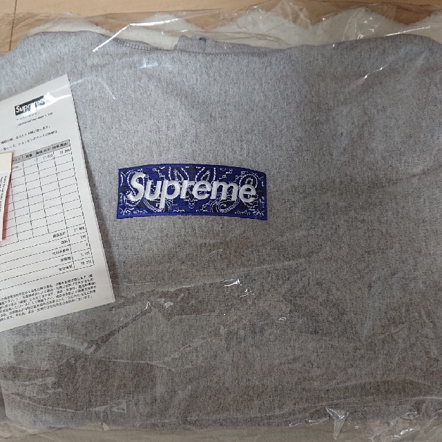 トップスSupreme box logo bandana box logo hooded