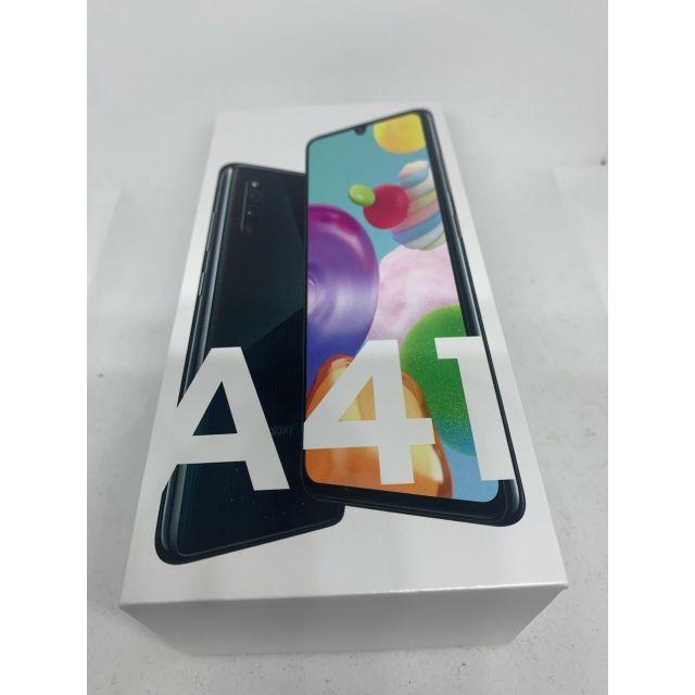 Galaxy A41 UQ ブラック 新品スマートフォン/携帯電話