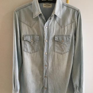 サンローラン(Saint Laurent)の美品！ サンローラン デニム シャツ フェンディ プラダ アクネ 財布 バッグ(シャツ)