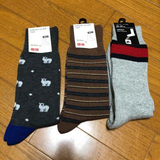 ユニクロ(UNIQLO)のユニクロ☆靴下三足セット(ソックス)