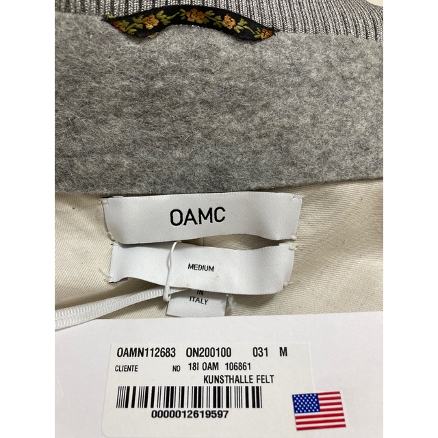 新品　定価約30万　 OAMC オーエーエムシー　18AW スタジアムボンバー