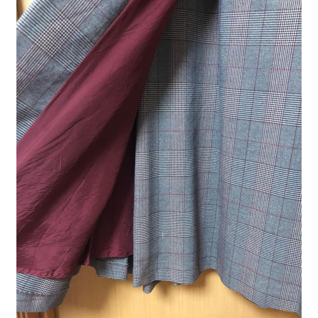 ANAYI(アナイ)のANAYアナイチェックストレッチラップフレアスカート レディースのスカート(ロングスカート)の商品写真