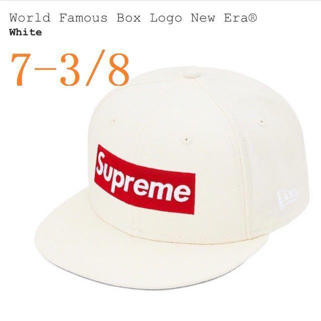 Supreme(シュプリーム)のSupreme Box Logo New Era シュプリーム ニューエラ 白 メンズの帽子(キャップ)の商品写真