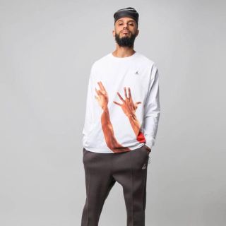 ナイキ(NIKE)のUINION JORDAN THE J L/S T-SHIRT  Lサイズ(Tシャツ/カットソー(七分/長袖))