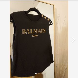 バルマン(BALMAIN)のBALMAIN タンク ブラック(Tシャツ(半袖/袖なし))