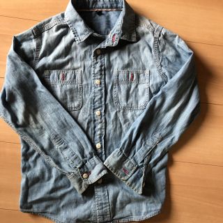 ユニクロ(UNIQLO)のデニムシャツ 130(ジャケット/上着)