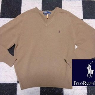 ラルフローレン(Ralph Lauren)のはまち様専用【Poloラルフローレン】ラムウールセーターニットLブラウン(ニット/セーター)