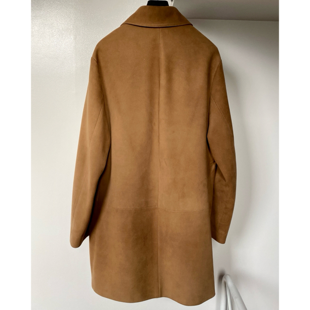 LOEWE 定価40万□ラムレザーコート ステンカラー ロエベ スウェード