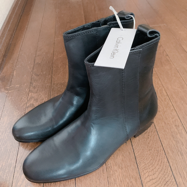 Calvin Klein(カルバンクライン)の定価56000 牛革ブーツ　CKカルバンクライン　Dr.Martensマーチン系 メンズの靴/シューズ(ブーツ)の商品写真