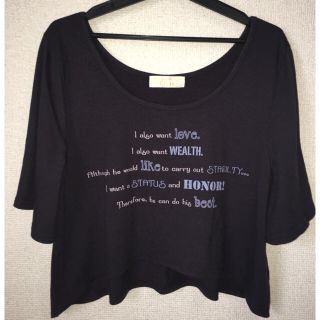 ラベルエチュード(la belle Etude)のラベル エチュード ネイビー半袖Tシャツ(Tシャツ(半袖/袖なし))