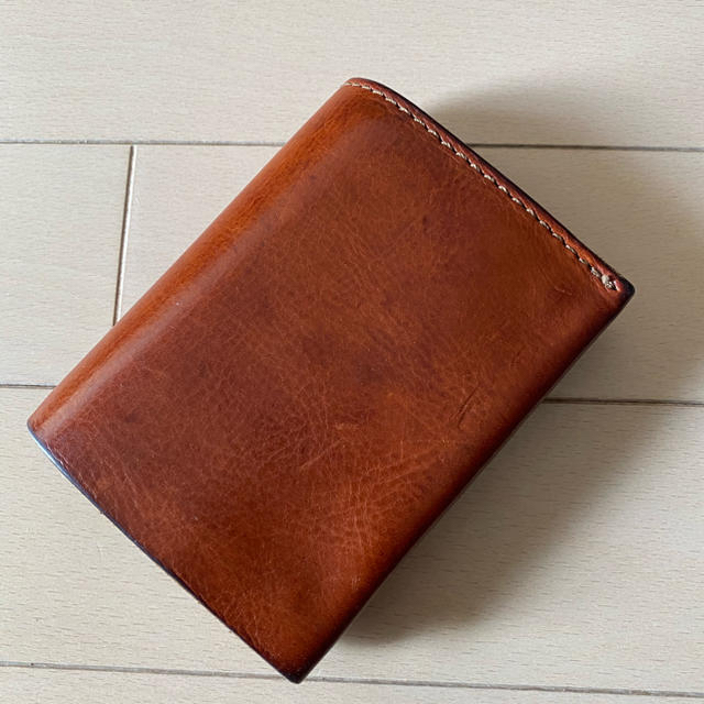 HERZ(ヘルツ)のorganオルガン　小型のマチ付き二つ折り財布　GS-15 M アンバー レディースのファッション小物(財布)の商品写真