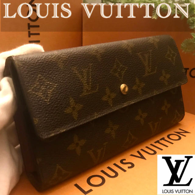 とても綺麗 LOUIS VUITTON モノグラム 三つ折り 長財布 【即納！最大