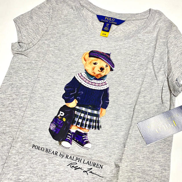 POLO RALPH LAUREN(ポロラルフローレン)の2020年最新作 ラルフローレン ガールズL/150 バックパックポロベアTEE キッズ/ベビー/マタニティのキッズ服女の子用(90cm~)(Tシャツ/カットソー)の商品写真