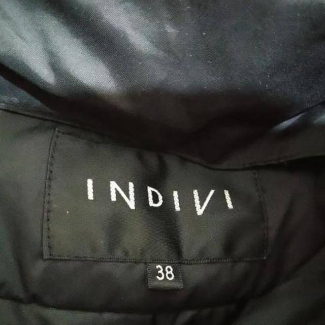 INDIVI(インディヴィ)のインディビ ダウンコート サイズ38 M - 黒 レディースのジャケット/アウター(ダウンコート)の商品写真
