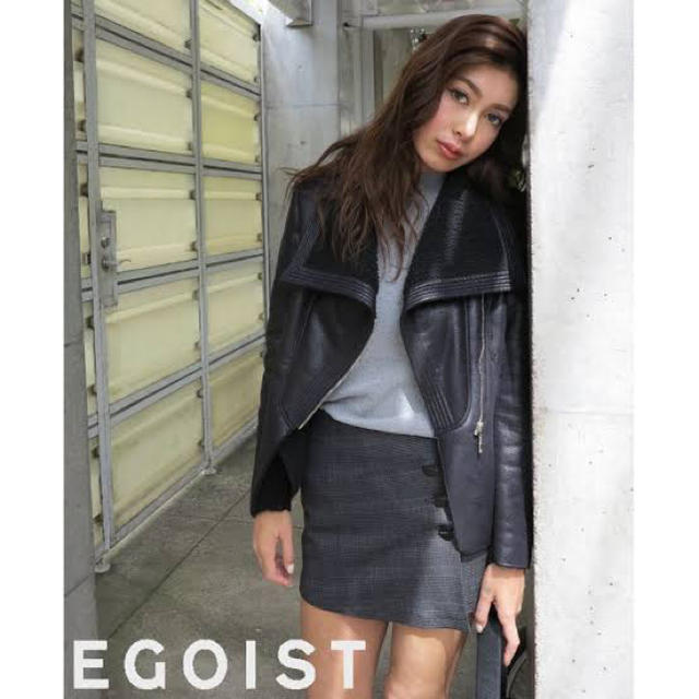 EGOIST(エゴイスト)のEGOIST ショートボアムートンジャケット レディースのジャケット/アウター(ライダースジャケット)の商品写真
