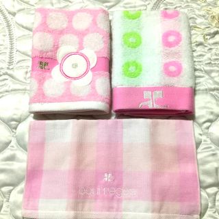 クレージュ(Courreges)の♡新品未使用♡ クレージュ　タオル　タオルハンカチ　3枚(ハンカチ)